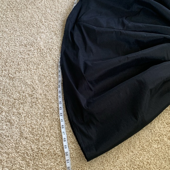 Fashionomics Best Cody side zipper, black shimmer fit and flare skirt midi SZ S - Picture 10 of 10